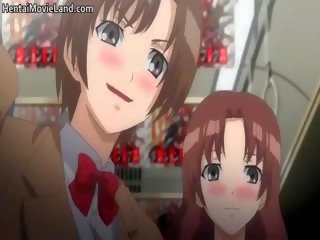Onschuldig brunette anime schoffel zuigt peter part4