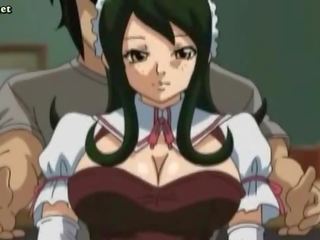 Grande boobed anime esposa fica liderar