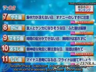 Subtitled Japan News TV movie Horoscope Surprise Blowjob