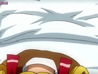 Anime babe toying dan melakukan seks kaki