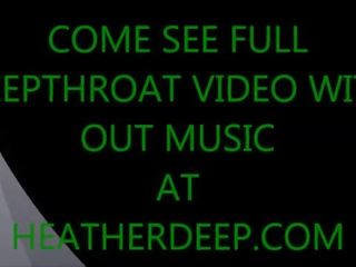 Christmas xmas porno deepthroat throatpie video from Thai teen Heather Deep